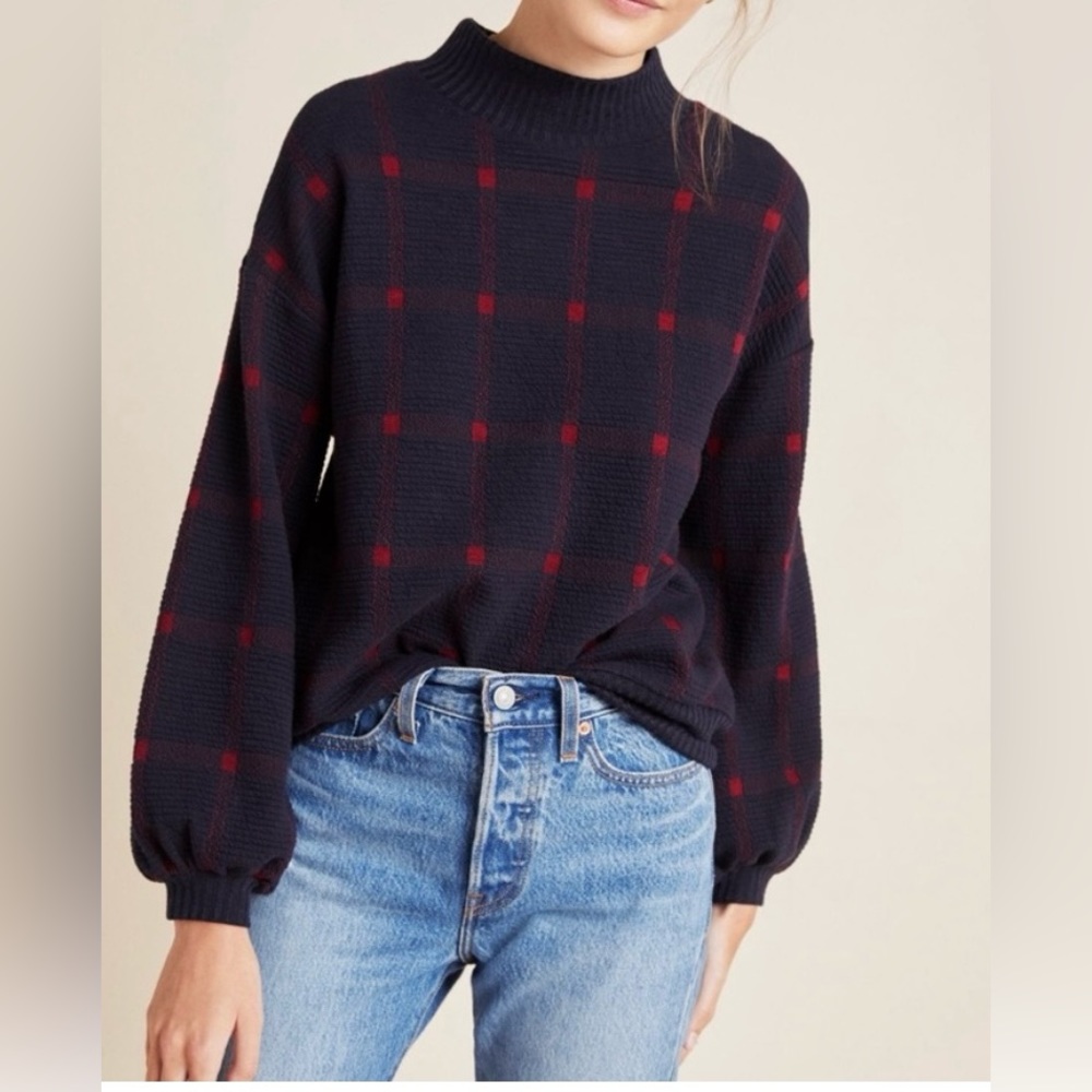 Anthropologie Porridge Balloon-Sleeved Sweater XS